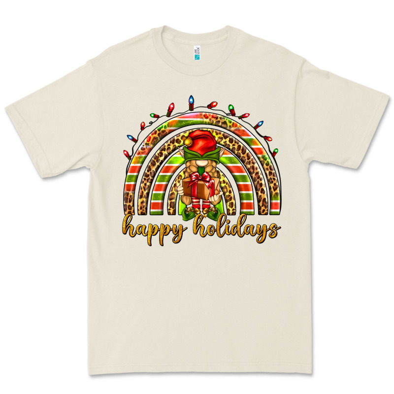 Happy Holidays Elf Gnome Premium Tee by NancyCooperArtShop | Teevron