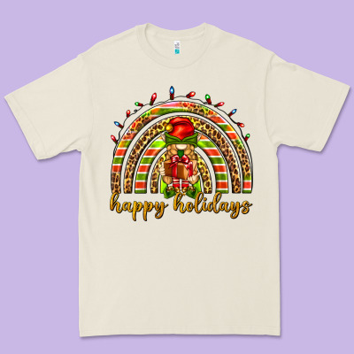 Happy Holidays Elf Gnome Premium Tee Designed By Nancycooperartshop