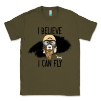 Army Green I Beleive I Can Fly, Dog, Classic Tee - Bettercallsaul