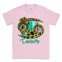Bubblegum Pink Cancer Zodiac Sign Sunflower Leopard Serape Classic Tee - RanaPortraitStore