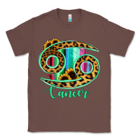 Chestnut Cancer Zodiac Sign Sunflower Leopard Serape Classic Tee - RanaPortraitStore