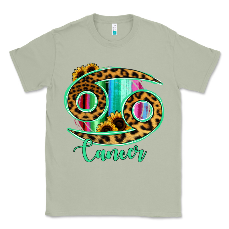 Cancer Zodiac Sign Sunflower Leopard Serape Classic Tee by RanaPortraitStore | Teevron