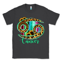 Smoke Cancer Zodiac Sign Sunflower Leopard Serape Classic Tee - RanaPortraitStore