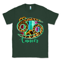 Sports Green Cancer Zodiac Sign Sunflower Leopard Serape Classic Tee - RanaPortraitStore