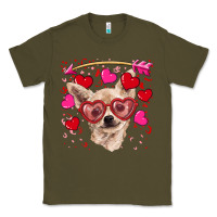 Army Green valentine's day  chihuahua Classic Tee - RanaPortraitStore