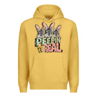 Antique Gold peepin' it real easter day Premium Hoodie - FaDigitalArtStudio