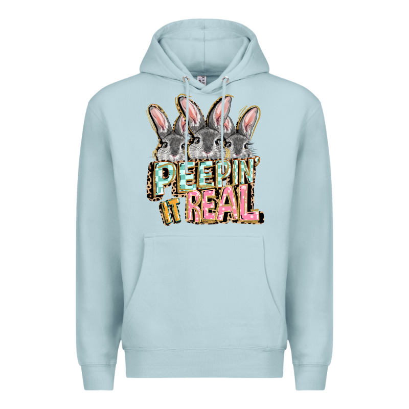 Peepin' It Real Easter Day Premium Hoodie by FaDigitalArtStudio | Teevron