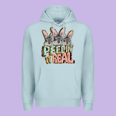 Peepin' It Real Easter Day Premium Hoodie Designed By Fadigitalartstudio