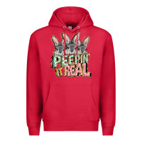 Cardinal peepin' it real easter day Premium Hoodie - FaDigitalArtStudio