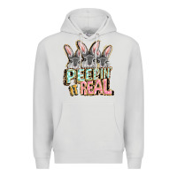 Dove Grey peepin' it real easter day Premium Hoodie - FaDigitalArtStudio