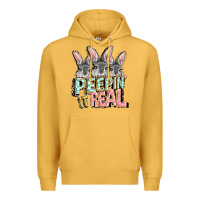 Mustard peepin' it real easter day Premium Hoodie - FaDigitalArtStudio