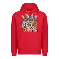 Red peepin' it real easter day Premium Hoodie - FaDigitalArtStudio