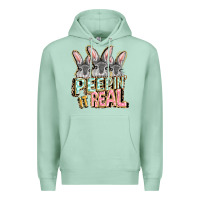 Seafoam peepin' it real easter day Premium Hoodie - FaDigitalArtStudio