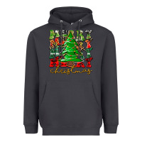 Smoke Merry Christmas Tree Heavyweight Hoodie - CowhideDigitalArt