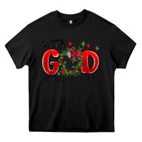 Black with god all things are possible Heavy Core Tee - MaliasSmallBusiness
