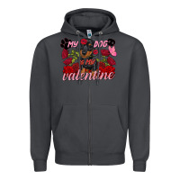 Smoke my dog is my valentine valentine's day Zipper Hoodie - FaDigitalArtStudio