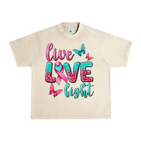 Sandshell live love fight breast cancer Urban Heavy Tee - texasbilliewilder