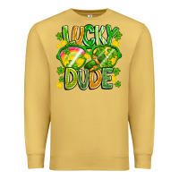 Antique Gold Lucky Dude Premium Sweatshirt - CowhideDigitalArt