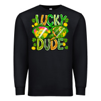 Black Lucky Dude Premium Sweatshirt - CowhideDigitalArt