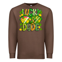 Chestnut Lucky Dude Premium Sweatshirt - CowhideDigitalArt