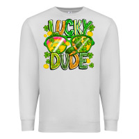 Dove Grey Lucky Dude Premium Sweatshirt - CowhideDigitalArt