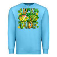 Ocean Blue Lucky Dude Premium Sweatshirt - CowhideDigitalArt