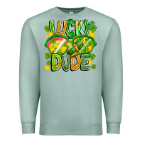 Seafoam Lucky Dude Premium Sweatshirt - CowhideDigitalArt