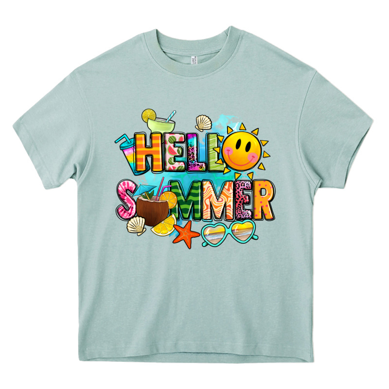 Hello Summer Heavy Core Tee by JahusDesignShop | Teevron