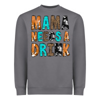 Storm Mama Needs a Drink Heavyweight Sweatshirt - CowCowDesign