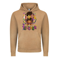 Vintage Camel mardi gras teacher afro messy bun Vintage Hoodie - texasbilliewilder