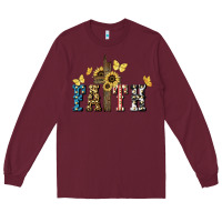 Burgundy Faith USA sunflower 4th of july Long Sleeve Tee - HowdyJamesFarm