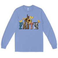 Colony Blue Faith USA sunflower 4th of july Long Sleeve Tee - HowdyJamesFarm