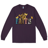 Plum Faith USA sunflower 4th of july Long Sleeve Tee - HowdyJamesFarm