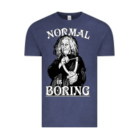 Vintage Denim Limited Edition Grandma Addams (Frump)- Normal Is Boring Vintage Tee - tuanDangUi