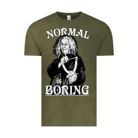 Vintage Olive Limited Edition Grandma Addams (Frump)- Normal Is Boring Vintage Tee - tuanDangUi