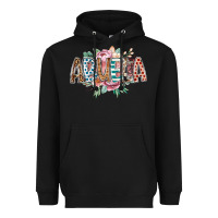 Black abuela flowers Heavyweight Hoodie - RacoonDesign