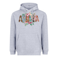 Heather Grey abuela flowers Heavyweight Hoodie - RacoonDesign