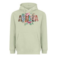 Matcha abuela flowers Heavyweight Hoodie - RacoonDesign