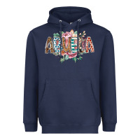 Navy abuela flowers Heavyweight Hoodie - RacoonDesign