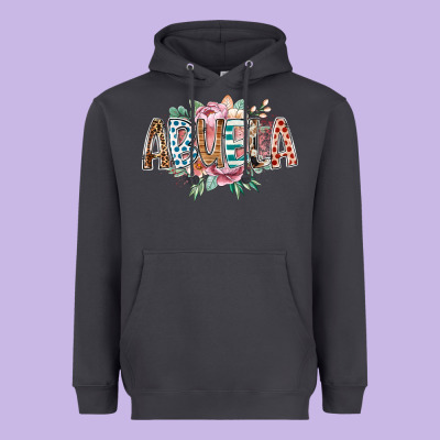 Abuela Flowers Heavyweight Hoodie Designed By Racoondesign
