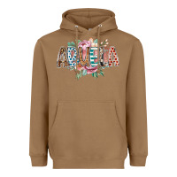 Toasted Coconut abuela flowers Heavyweight Hoodie - RacoonDesign