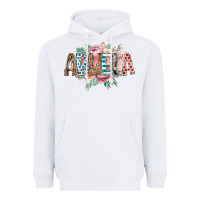 White abuela flowers Heavyweight Hoodie - RacoonDesign