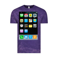 Cloud Purple cell phone smartphone mobile app halloween costume Vintage Tee - tuanDangUi