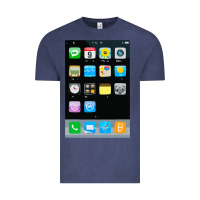 Vintage Denim cell phone smartphone mobile app halloween costume Vintage Tee - tuanDangUi