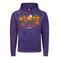 Cloud Purple Nurse off duty Vintage Hoodie - NancyCooperArtShop