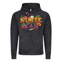 Vintage Black Nurse off duty Vintage Hoodie - NancyCooperArtShop