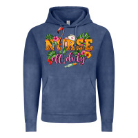 Vintage Denim Nurse off duty Vintage Hoodie - NancyCooperArtShop