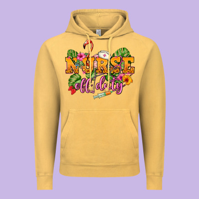 Nurse Off Duty Vintage Hoodie Designed By Nancycooperartshop