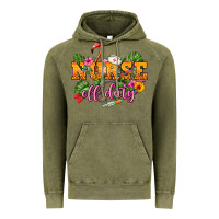 Vintage Olive Nurse off duty Vintage Hoodie - NancyCooperArtShop