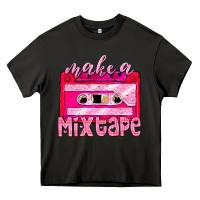 Asphalt make a mixtape cassette Heavy Core Tee - NancyCooperArtShop